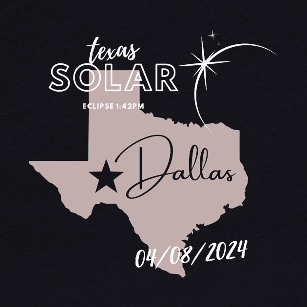 Solar eclipse Dallas Texas space event 04/08/24 eclipse day souvenir by riverabryan129